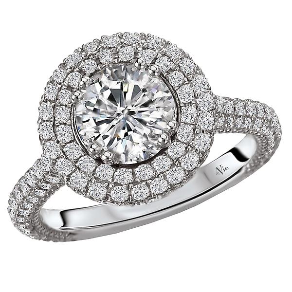 halo semi-mount diamond ring 115048-100