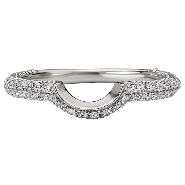 curved wedding band 115048-100w