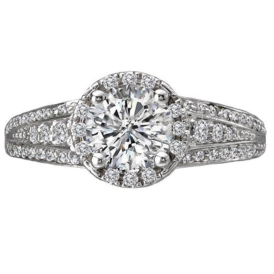 halo semi-mount diamond ring 115054-100