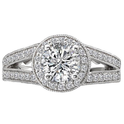 halo semi-mount diamond ring 115055-100
