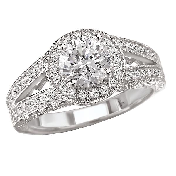 halo semi-mount diamond ring 115055-100