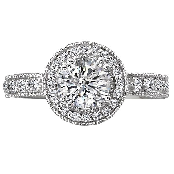 halo semi-mount diamond ring 115056-100