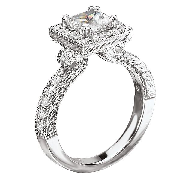 halo semi-mount diamond ring 115057-100