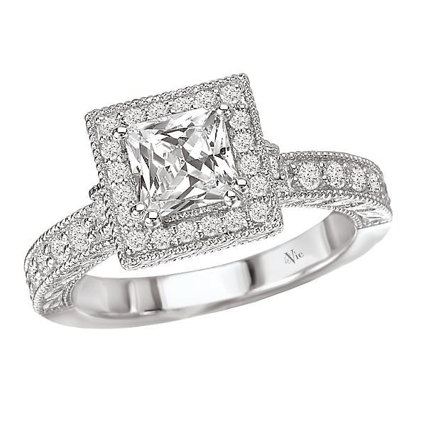 halo semi-mount diamond ring 115057-100