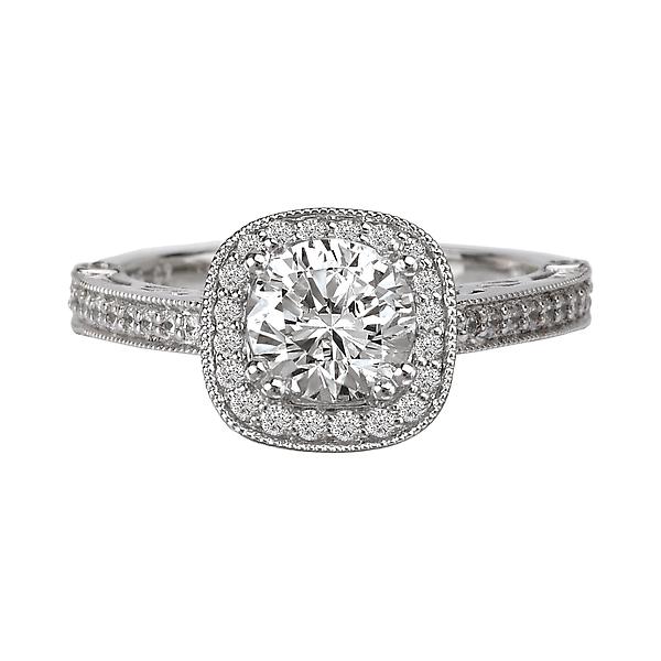 halo semi-mount diamond ring 115071-050