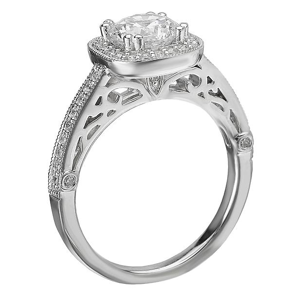 halo semi-mount diamond ring 115071-050