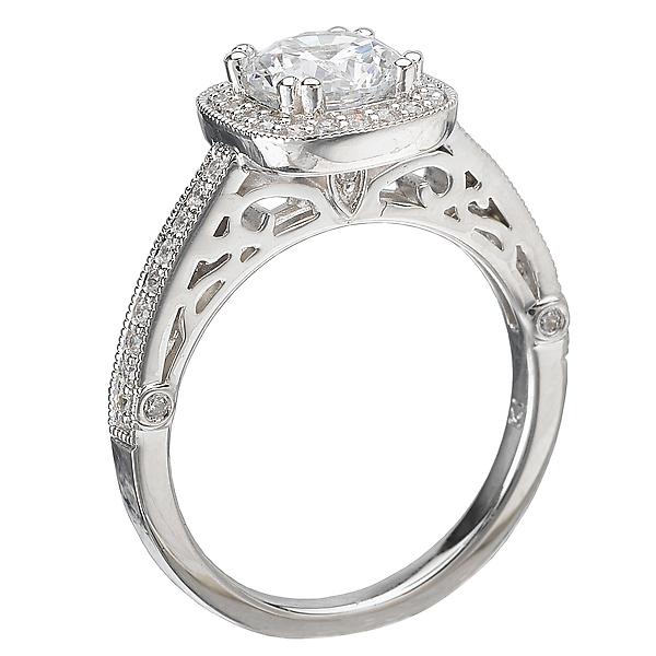 halo semi-mount diamond ring 115071-100