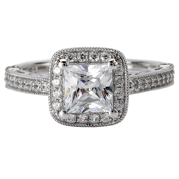 halo semi-mount diamond ring 115073-100