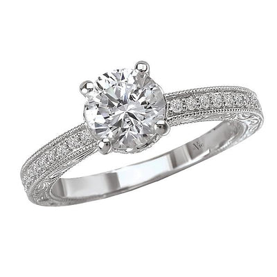 classic semi-mount diamond ring 115075-100