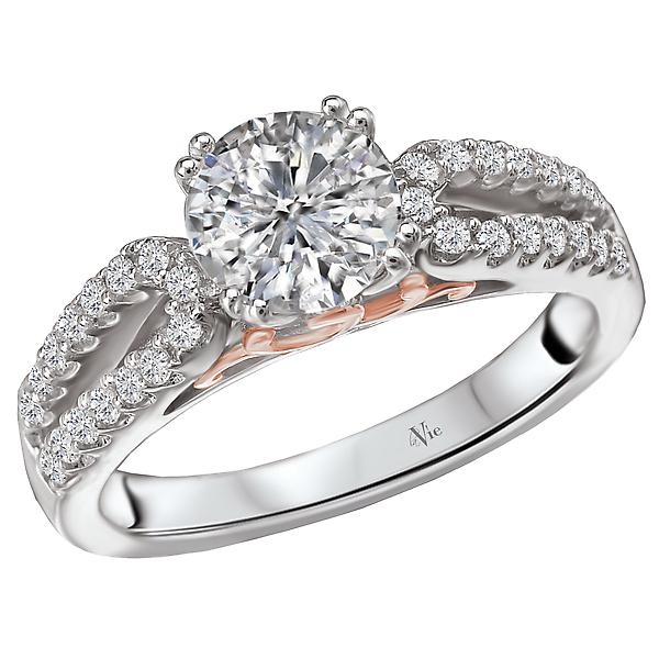 Split Shank Semi-Mount Diamond Ring