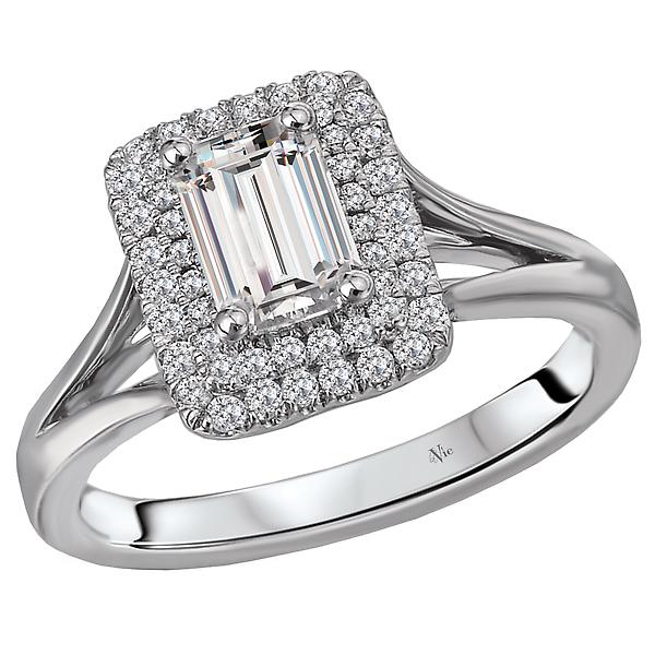 Split Shank Semi-Mount Diamond Ring
