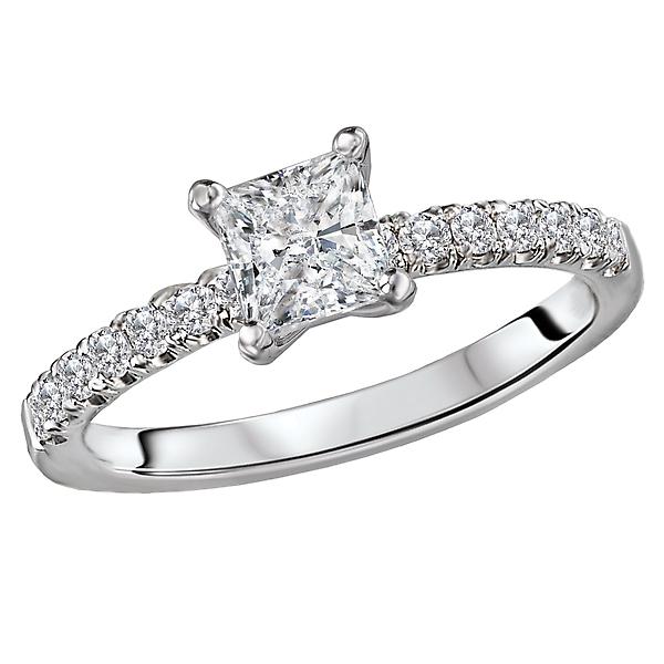 Diamond Semi-Mount Engagement Ring