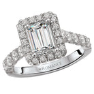 halo semi-mount diamond ring