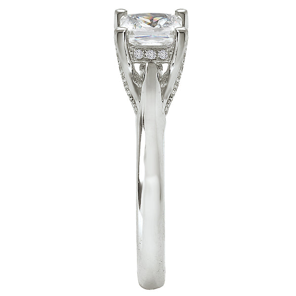 Solitaire Semi-Mount Diamond Ring