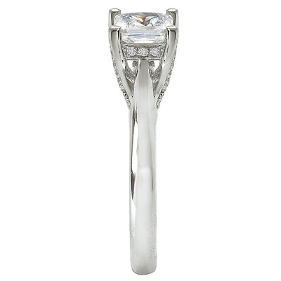 Solitaire Semi-Mount Diamond Ring