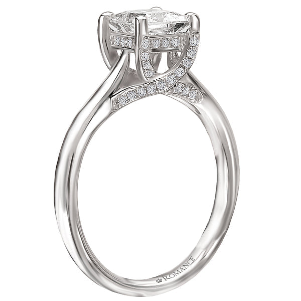 Solitaire Semi-Mount Diamond Ring