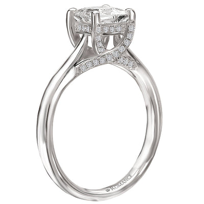 Solitaire Semi-Mount Diamond Ring