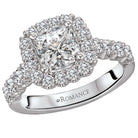 halo semi-mount diamond ring