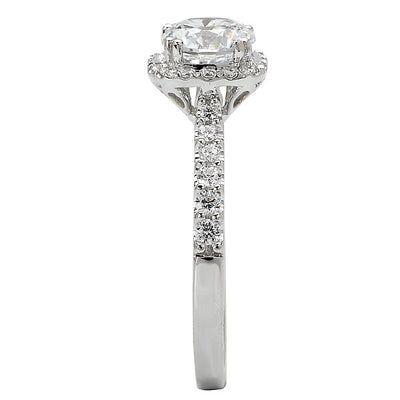 Halo Semi-Mount Diamond Ring