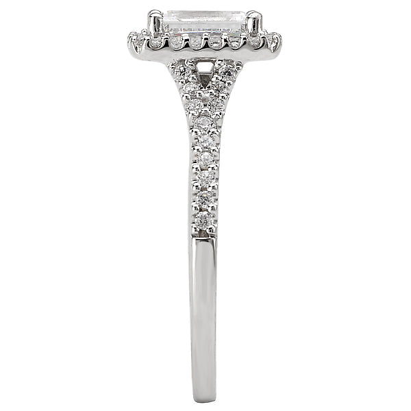 Halo Semi-Mount Diamond Ring