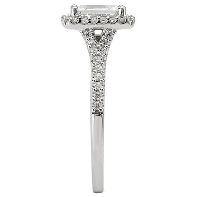 Halo Semi-Mount Diamond Ring