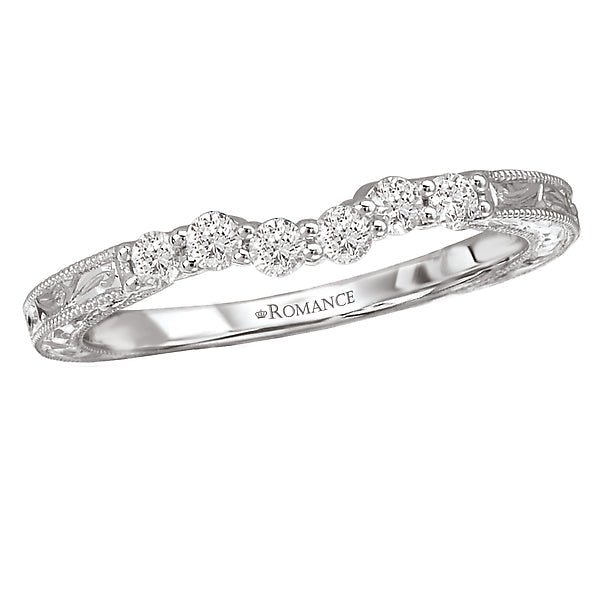 curved wedding band