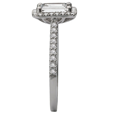 Halo Semi-Mount Diamond Ring