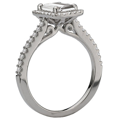 Halo Semi-Mount Diamond Ring