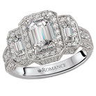 halo semi-mount diamond ring