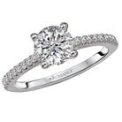 peg head semi-mount diamond ring