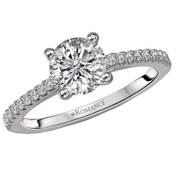 peg head semi-mount diamond ring