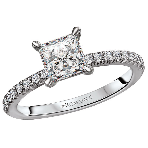 peg head semi-mount diamond ring