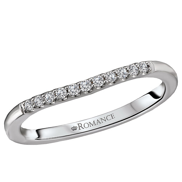 curved wedding band