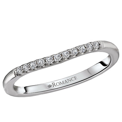 curved wedding band