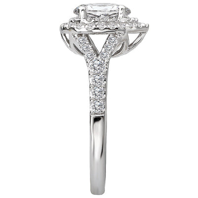 Halo Semi-mount Diamond Ring
