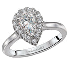 halo semi-mount diamond ring