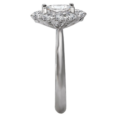 Halo Semi-Mount Diamond Ring