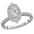 halo semi-mount diamond ring