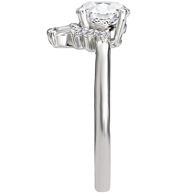 Halo Semi-Mount Diamond Ring