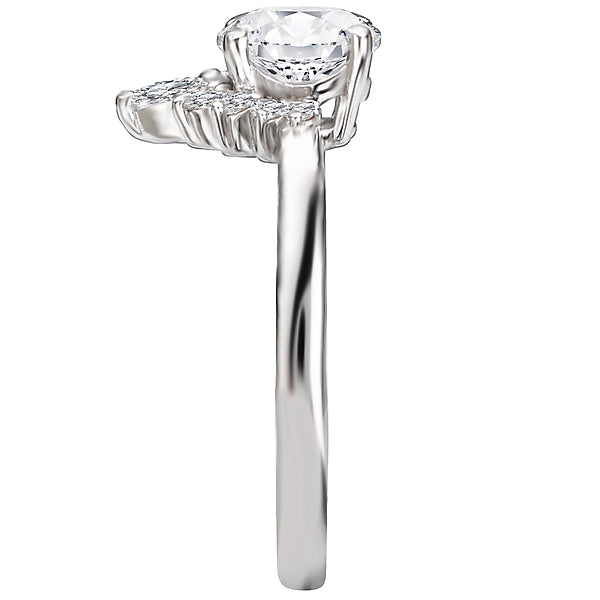 Halo Semi-Mount Diamond Ring