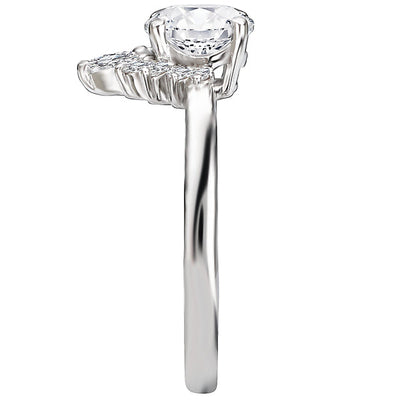 Halo Semi-Mount Diamond Ring