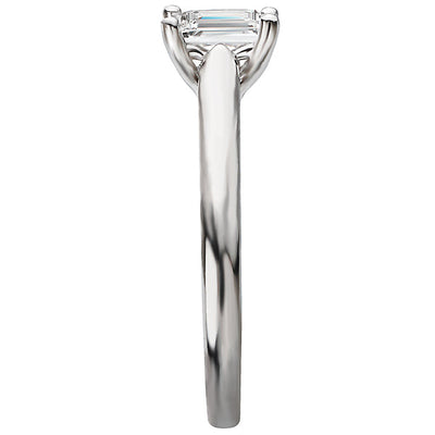 Solitaire Semi-Mount Diamond Ring