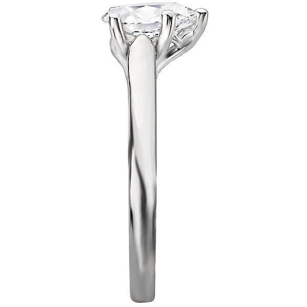 Solitaire Semi-Mount Diamond Ring