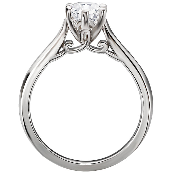 Solitaire Semi-Mount Diamond Ring