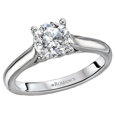 solitaire semi-mount diamond ring