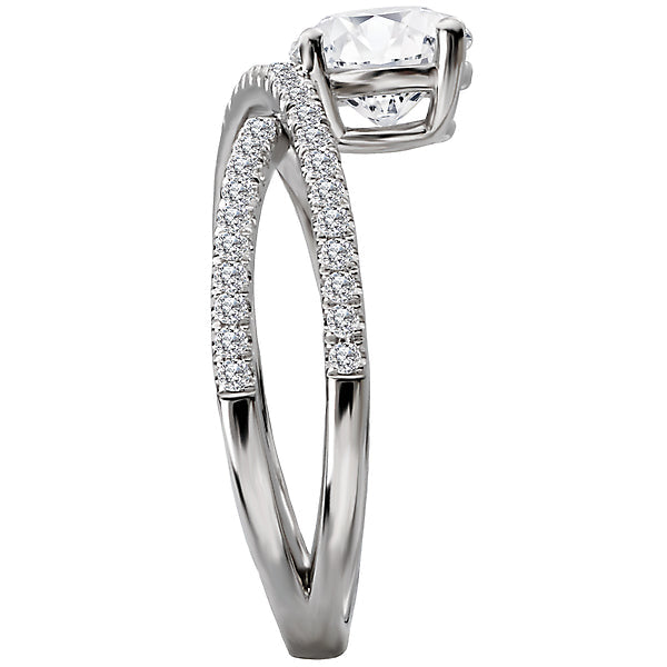 Diamond Semi-Mount Engagement Ring