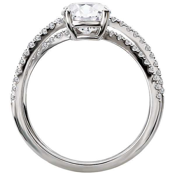 Diamond Semi-Mount Engagement Ring