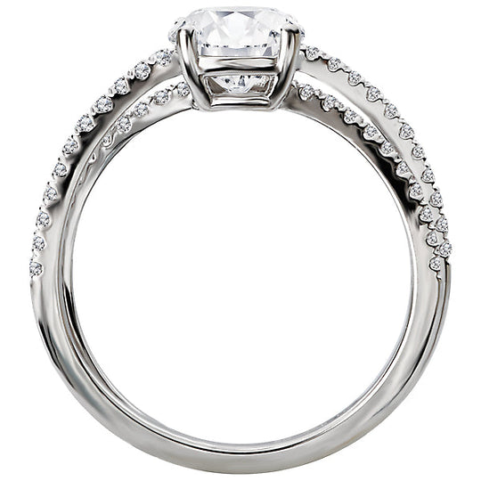 Diamond Semi-Mount Engagement Ring
