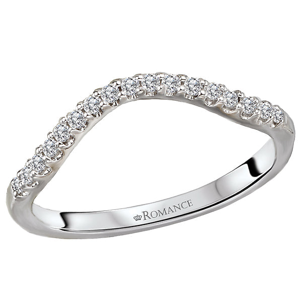 diamond nesting wedding band