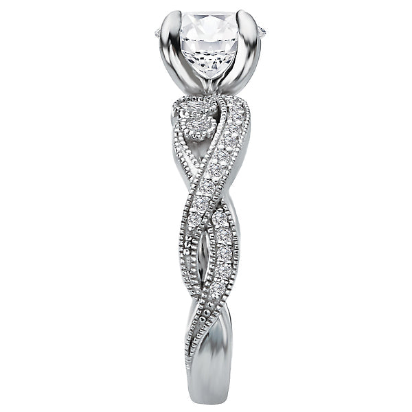 Diamond Semi-mount Engagement Ring